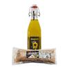 Česnekový olej (500 ml) a himalájská jemná sůl uzená na olšovém dřevě (250 g)