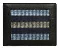 Pánská kožená peněženka Cavaldi | Černá s modrým