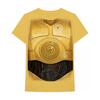 Pánské tričko C-3PO Chest | Velikost: S | Žlutá