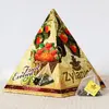 Černý čaj s jahodou a kiwi - pyramidové sáčky, 20 × 2 g