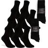 10 párů unisex klasických bavlněných ponožek | Velikost: 35-38 | Černá