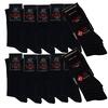 10 párů klasických dámských bavlněných ponožek bez gumiček | Velikost: 35-38 | Černá
