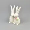 Porcelánoví zajíčci | Bílá