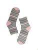 Dámské ponožky – Šedé pruhy | Velikost: 37-41