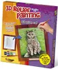 3D reliéfní obrázek – Kočka