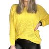 Dámský svetr netopýří rukáv | Žlutá