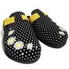 Dámské pantofle s plnou špičkou | Velikost: 36 | Černo-žlutá