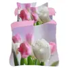 Povlečení 3D tulipány | Růžová
