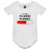 Dětské body Nyní probíhá plnění plenky | Velikost: 3 Měsíce | Bílá