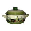 Mělký smaltovaný kastrol s poklicí – 20 cm, 2,75 l