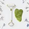 Bílý jadeit váleček + gua sha
