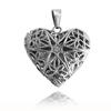 Ocelový medailon - Prořezávané srdce