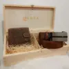 Pánská dárková sada 15-2021 "Leex" | Velikost: 120 cm (s možností zkrácení) | Hnědá