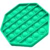 Antistresová senzorická hračka POP IT, osmiúhelník - zelená