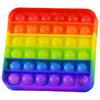 Antistresová senzorická hračka POP IT, čtverec - vícebarevná