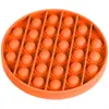 Antistresová senzorická hračka POP IT, kruh - oranžová