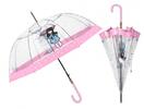 Průhledný deštník Santoro s panenkou Gorjuss | Růžová