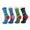 Dětské ponožky - 4x pruhované oči pro kluka | Velikost: 23-25