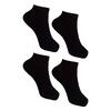 Dámské kotníčkové ponožky - 4 páry (černé) | Velikost: 36-39