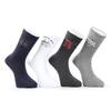Pánský set 4 párů sportovních ponožek (s logem) | Velikost: 41-45