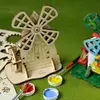 Ugears stavebnice – větrný mlýn