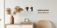 Obraz se dvěma mazlíčky | Rozměr: 20 × 30 cm