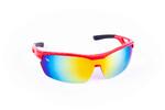 Červené brýle Kašmir Sport Track ST04 - skla oranžová zrcadlová