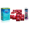 Durex základní balíček 42 ks + lubrikační gel Durex Perfect glide 50 ml