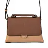 Dámská malá crossbody kabelka, model X052 | Hnědo/béžová