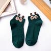 Veselé kotníkové ponožky | Zelená