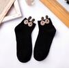 Veselé kotníkové ponožky | Černá
