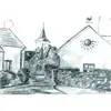 Charitativní pohlednice - Úzká ulička