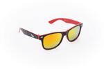 Černo-červené brýle Kašmir Wayfarer WD17 - skla červená zrcadlová