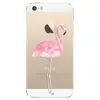 Silikonové pouzdro s potiskem Flamingo + tvrzené 3D sklo | Typ: iPhone 5/5S/SE