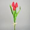Umělá květina - 3 ks tulipánů | Červená