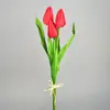 Umělá květina - 3 ks tulipánů | Červená