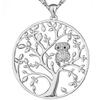Přívěsek stříbrná sovička na stromě