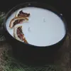 Svíčka v kokosové misce - Pomeranč