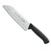 Nůž Santoku se speciálním výbrusem 18 cm | Černá