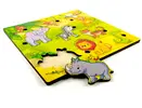 Dřevěné vkládací puzzle Afrika