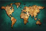 Zelená mapa světa 20 x 30 cm
