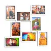Fotorámeček na 8 fotografií (10×15 cm) | Bílá