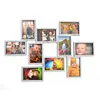 Fotorámeček na 10 fotografií (10×15 cm) | Šedá
