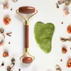 Písečný jadeit váleček + gua sha