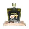 Extra panenský olivový olej s pečeným česnekem (250 ml) a himalájská jemná sůl uzená na švestkovém dřevě (250 g)