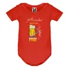 Dětské body "Kup tátovi pivo!" | Velikost: 3 měsíce | Červená