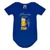 Dětské body "Kup tátovi pivo!" | Velikost: 3 měsíce | Modrá