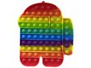 Pop It Rainbow antistresová hračka Among Us JUMBO