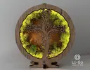 Obrazová lampa "Kríž v machu"