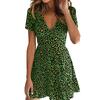 Dámské šaty s leopardím vzorem | Velikost: S | Zelená